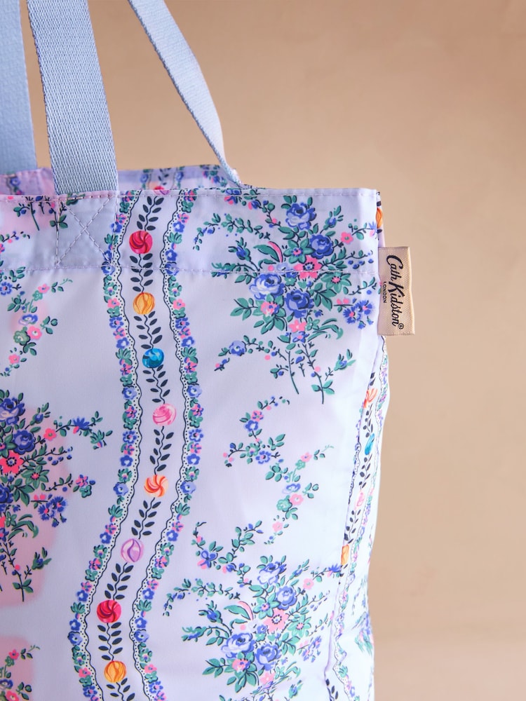 Cath Kidston Blue Archive Marble Foldaway Tote Bag - Image 2 of 4