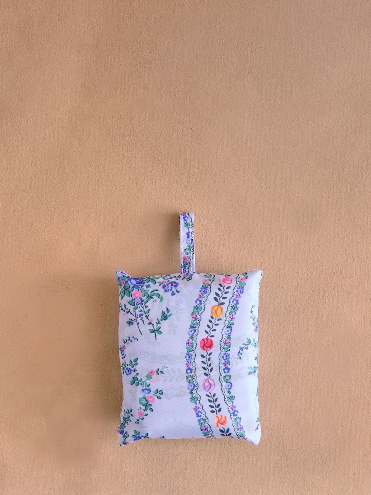 Cath Kidston Blue Archive Marble Foldaway Shopper Bag - Image 4 of 4