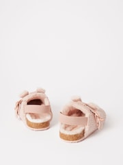 Lipsy Pink Slip On Footbed Buckle Slippers Clogs - Image 4 of 4