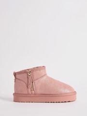 Lipsy Flatform Mule Bottes à fermeture éclair sur le côté - Image 1 of 4