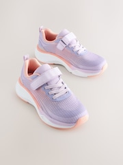 Morado - Elastic Lace-Up School Trainers - Imagen 1 de 5