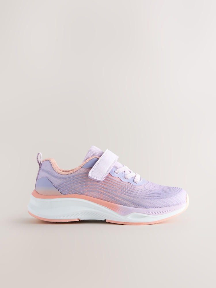 Morado - Elastic Lace-Up School Trainers - Imagen 2 de 5
