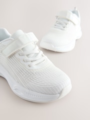 Blanco - Elastic Lace-Up School Trainers - Imagen 3 de 6