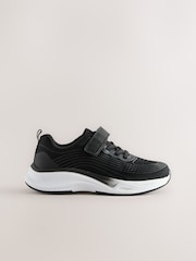 Negro - Elastic Lace-Up School Trainers - Imagen 2 de 6