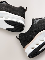 Negro - Elastic Lace-Up School Trainers - Imagen 4 de 5