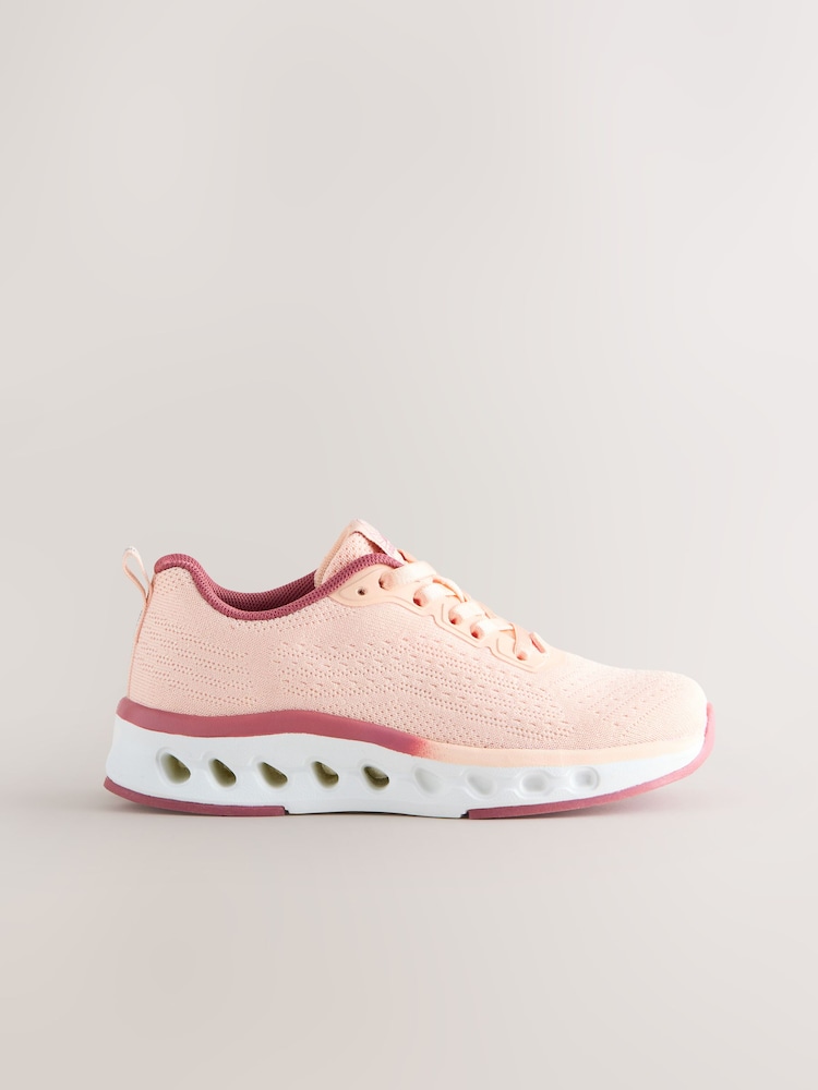 Pink Elastic Lace-Up Trainers - Image 2 of 5