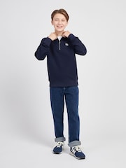 Lee Blue Boys Zip Collar 100% Cotton Sweatshirt - Image 3 of 8