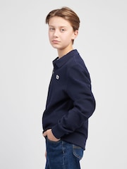 Lee Blue Boys Zip Collar 100% Cotton Sweatshirt - Image 4 of 8