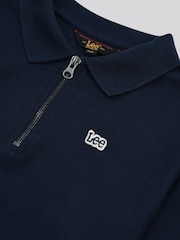 Lee Blue Boys Zip Collar 100% Cotton Sweatshirt - Image 8 of 8
