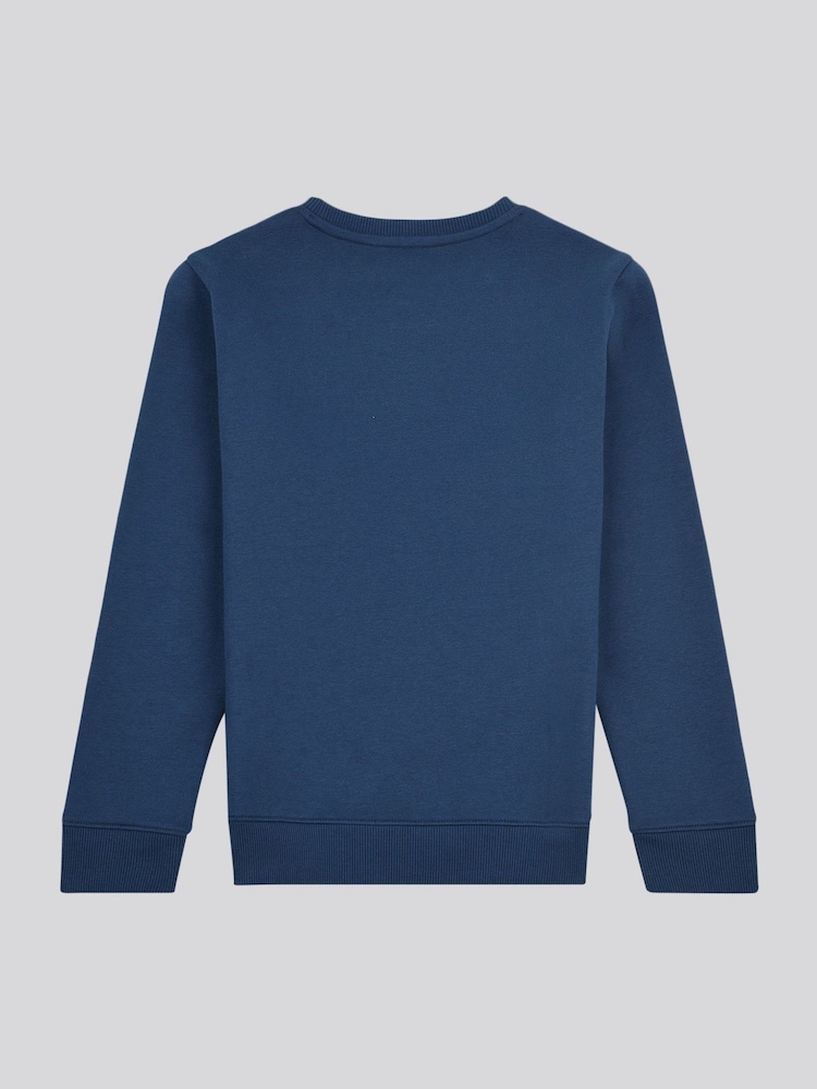 Lee Blue Lee Blue Wobbly Lee Graphic BB Crew Neck Sweatshirt - Image 2 of 3
