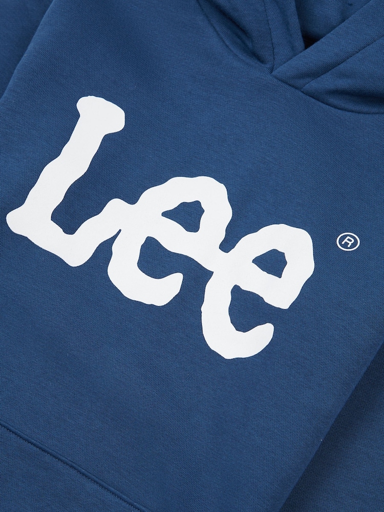 Lee Blue Wobbly Graphic OTH Hoodie - Image 4 of 4