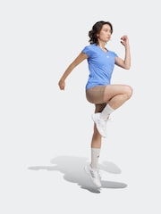 adidas Blue Aeroready Train Essentials Minimal Branding V-Neck T-Shirt - Image 3 of 6