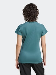 adidas Green Aeroready Train Essentials Minimal Branding V-Neck T-Shirt - Image 2 of 6