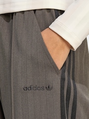 adidas Originals Brown Tailored 3-Stripes Trousers - Image 4 of 6