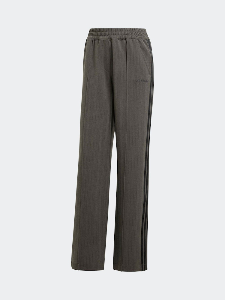 adidas Originals Brown Tailored 3-Stripes Trousers - Image 6 of 6