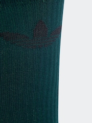 adidas Originals Brown Chrome Trefoil Crew Socks 6 Pack - Image 3 of 3