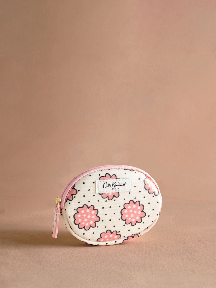 Cath Kidston Ecru Posey Round Pocket Purse - Image 1 of 3