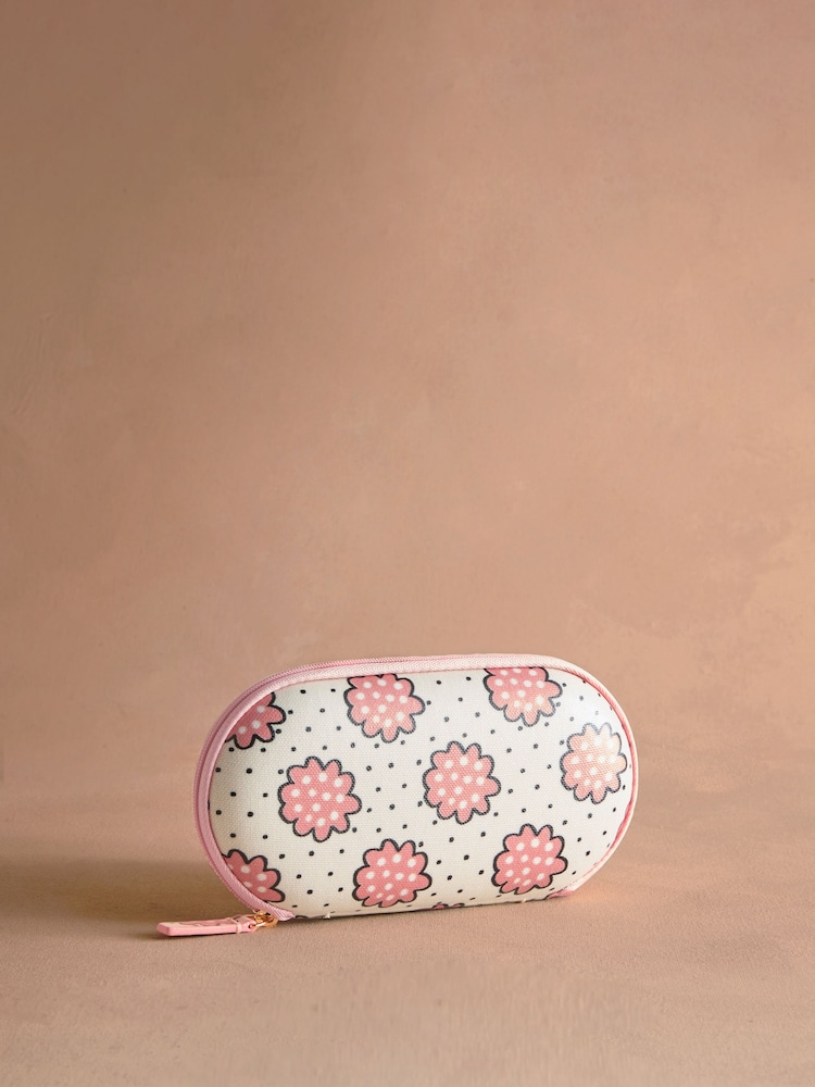 Cath Kidston Ecru Posey Spot Glasses Case Purse - Image 1 of 3