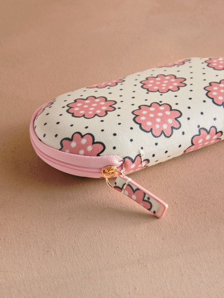 Cath Kidston Ecru Posey Spot Glasses Case Purse - Image 2 of 3