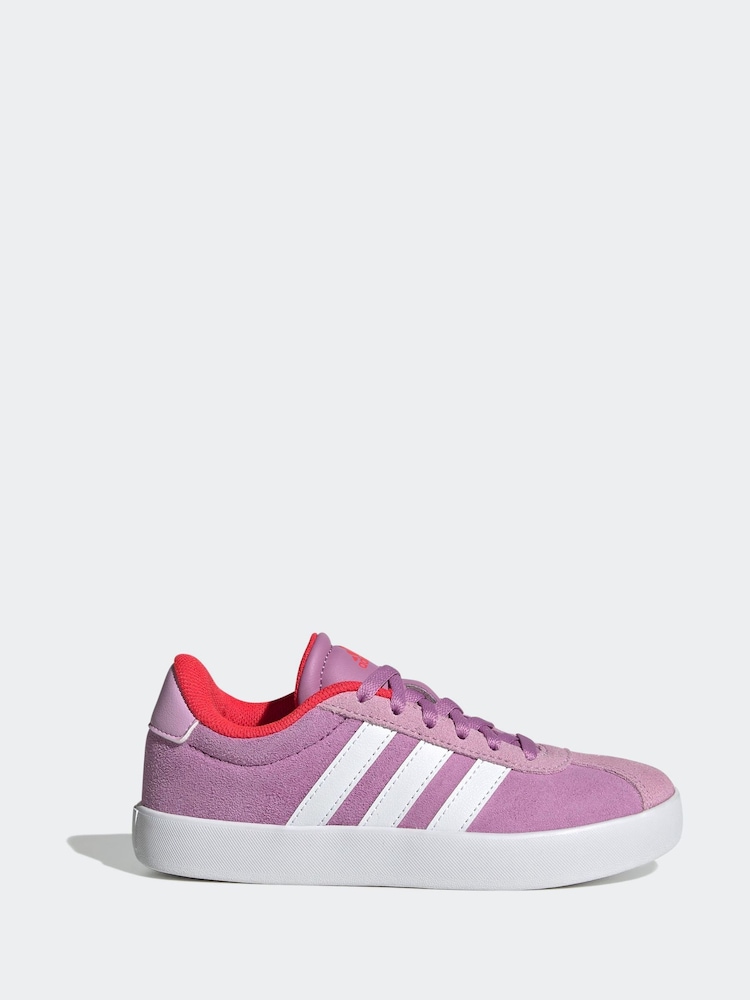 adidas Purple VL Court 3.0 Trainers - Image 1 of 9