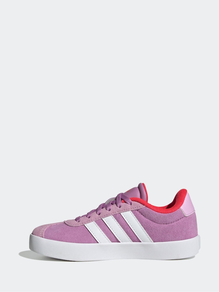 adidas Purple VL Court 3.0 Trainers - Image 2 of 9