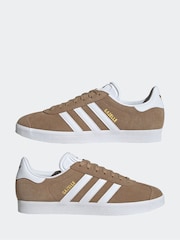 adidas Originals Gold Gazelle Trainers - Image 3 of 9