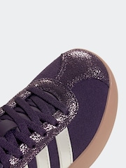 adidas Purple VL Court 3.0 Lace Kids Trainers - Image 6 of 9