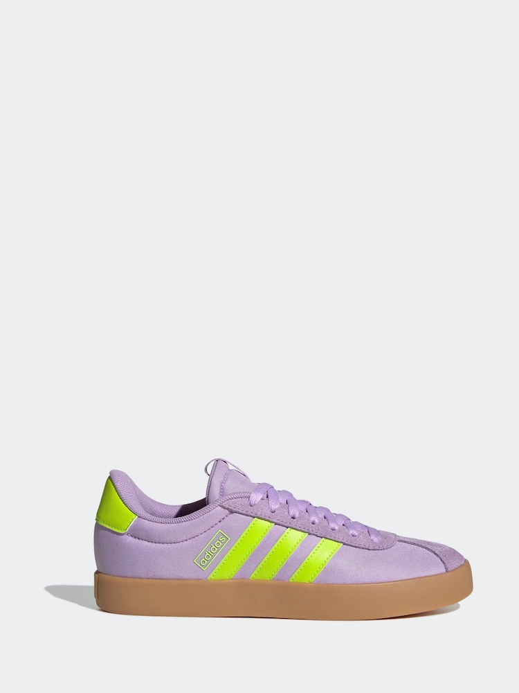 adidas Purple VL Court 3.0 Trainers - Image 1 of 10