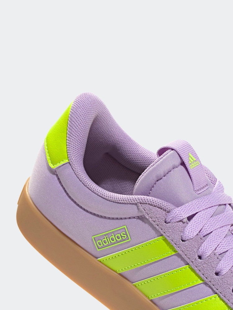 adidas Purple VL Court 3.0 Trainers - Image 10 of 10