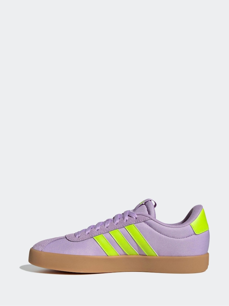 adidas Purple VL Court 3.0 Trainers - Image 2 of 10