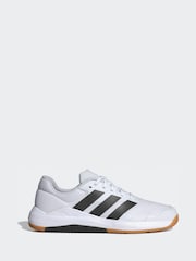 adidas White Dropset Base Trainers - Image 1 of 16