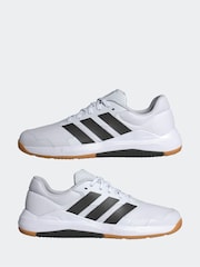 adidas White Dropset Base Trainers - Image 13 of 16