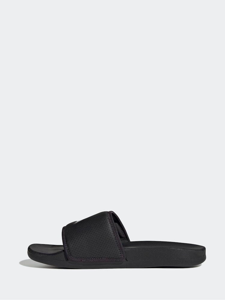 adidas Black Adilette Comfort Sandals - Image 2 of 9