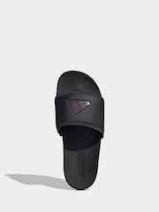 adidas Black Adilette Comfort Sandals - Image 6 of 9