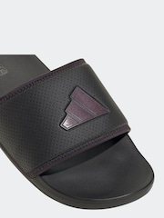 adidas Black Adilette Comfort Sandals - Image 8 of 9