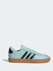 adidas Green/Brown VL Court 3.0 Trainers - Image 1 of 9