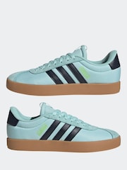 adidas Green/Brown VL Court 3.0 Trainers - Image 5 of 9
