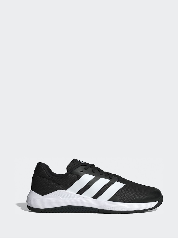 adidas Black Dropset Base Trainers - Image 1 of 1