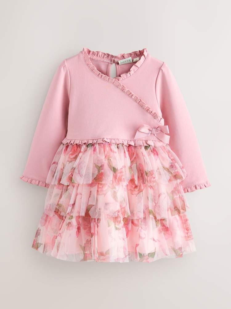 Baker by Ted Baker Dusky Pink Dress - Image 1 of 12 Baker by Ted Baker Dusky Pink Dress - Image 1 of 12