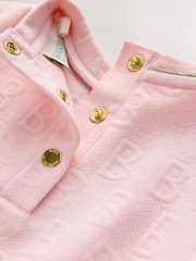 Baker by Ted Baker Jacquard Embossed Mesh Hem Dress - Image 7 of 7