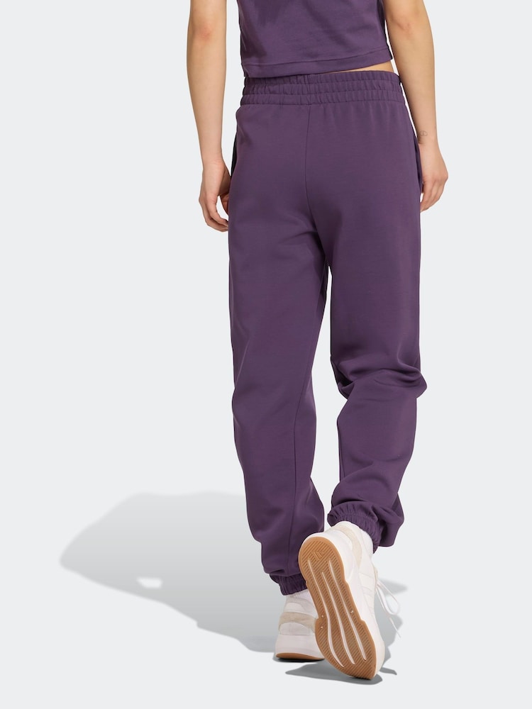 adidas Purple Future Icons Classic Fit Cuffed Joggers - Image 2 of 6 adidas Purple Future Icons Classic Fit Cuffed Joggers - Image 2 of 6
