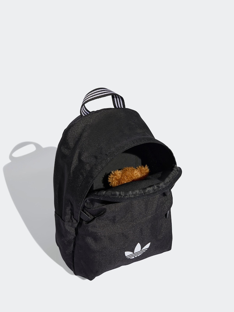 Adidas Originals Black Adidas Mini Backpack Adidas Recycled Black White  Trefoil Mini Backpack Pacsun