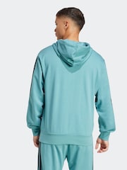 adidas Green Light Essentials 3-Stripes French Terry Full Zip Hoodie - Image 2 of 6