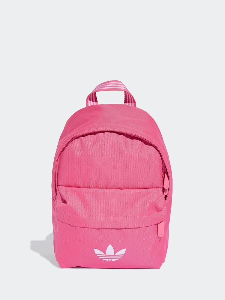 adidas Originals Pink Small Adicolor Backpack - Image 1 of 6 adidas Originals Pink Small Adicolor Backpack - Image 1 of 6