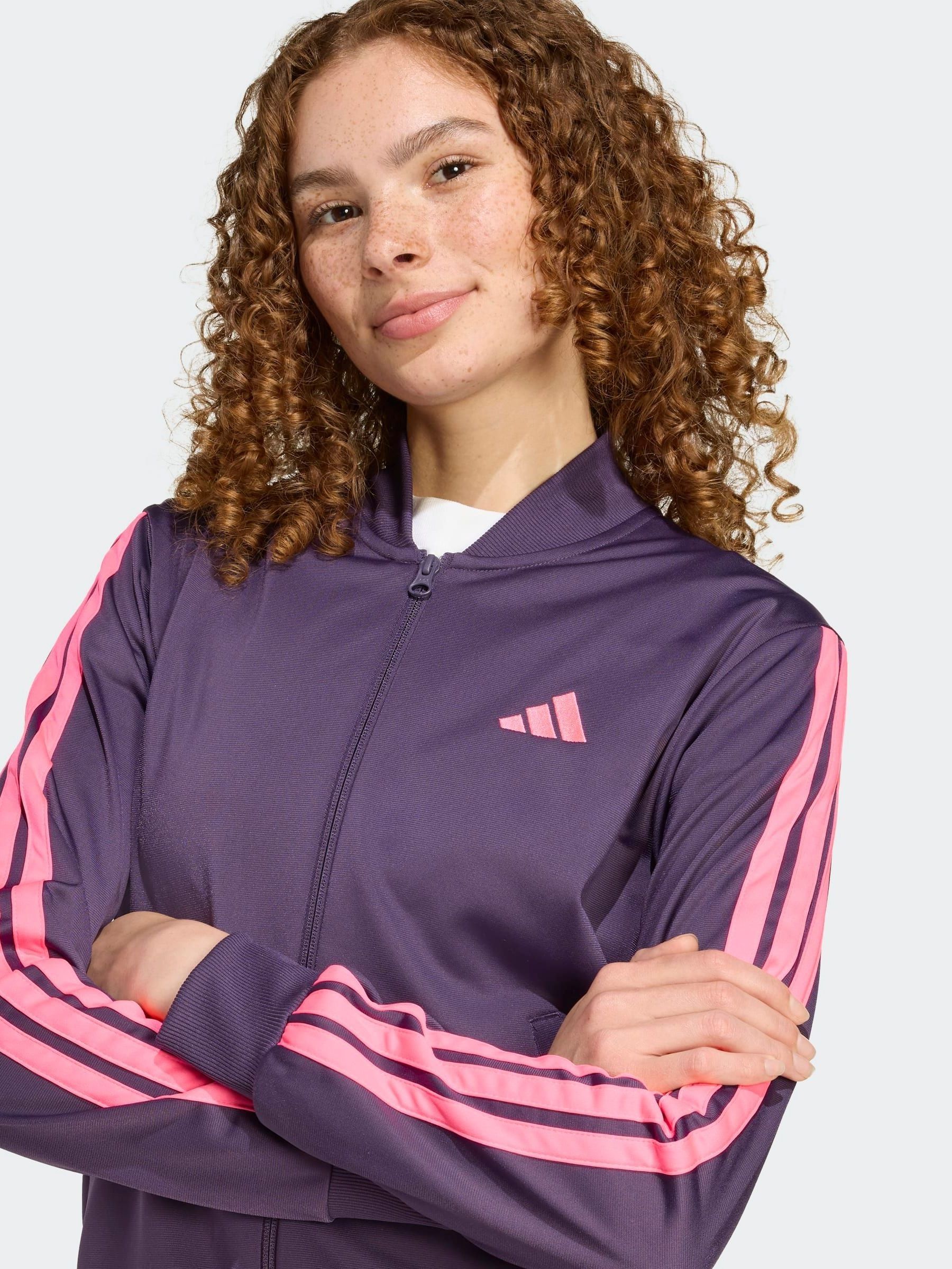Buy adidas Purple Light Essentials 3-Stripes Tracksuit from Next USA