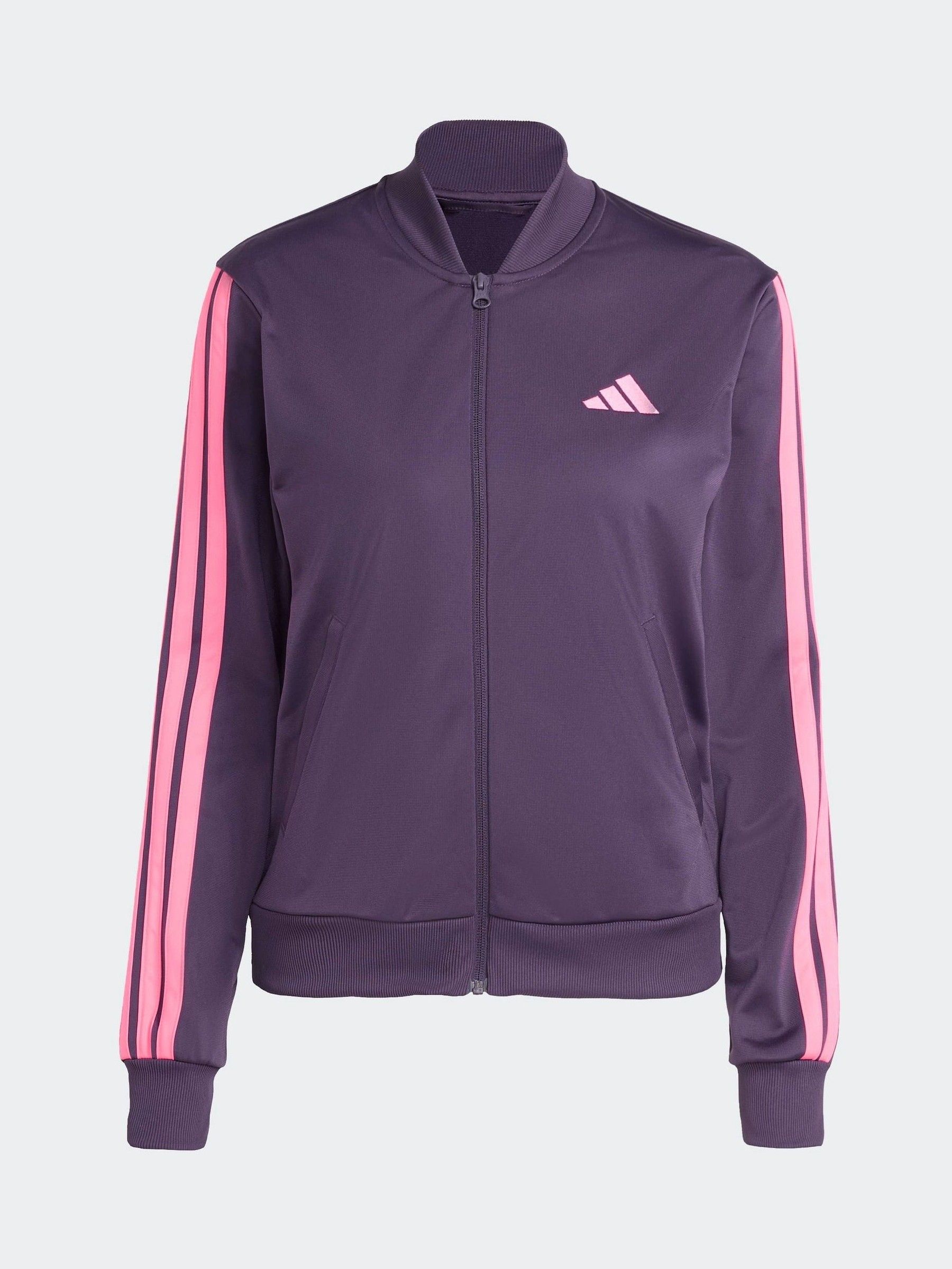 Buy adidas Purple Light Essentials 3-Stripes Tracksuit from Next USA