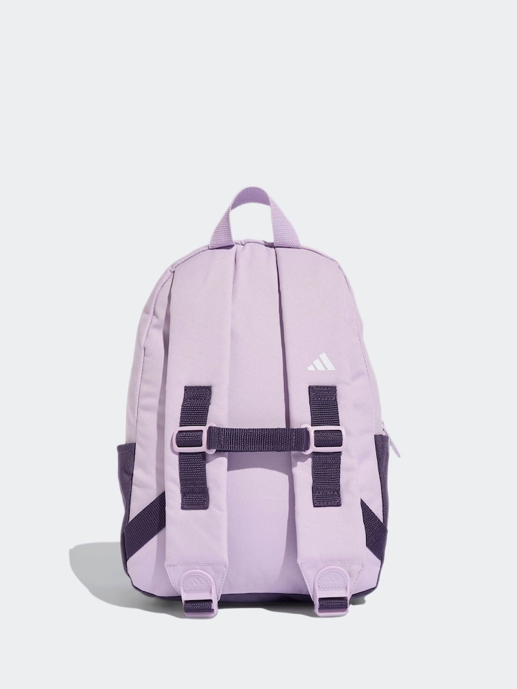 adidas Purple Kids Logo Backpack - Image 2 of 6