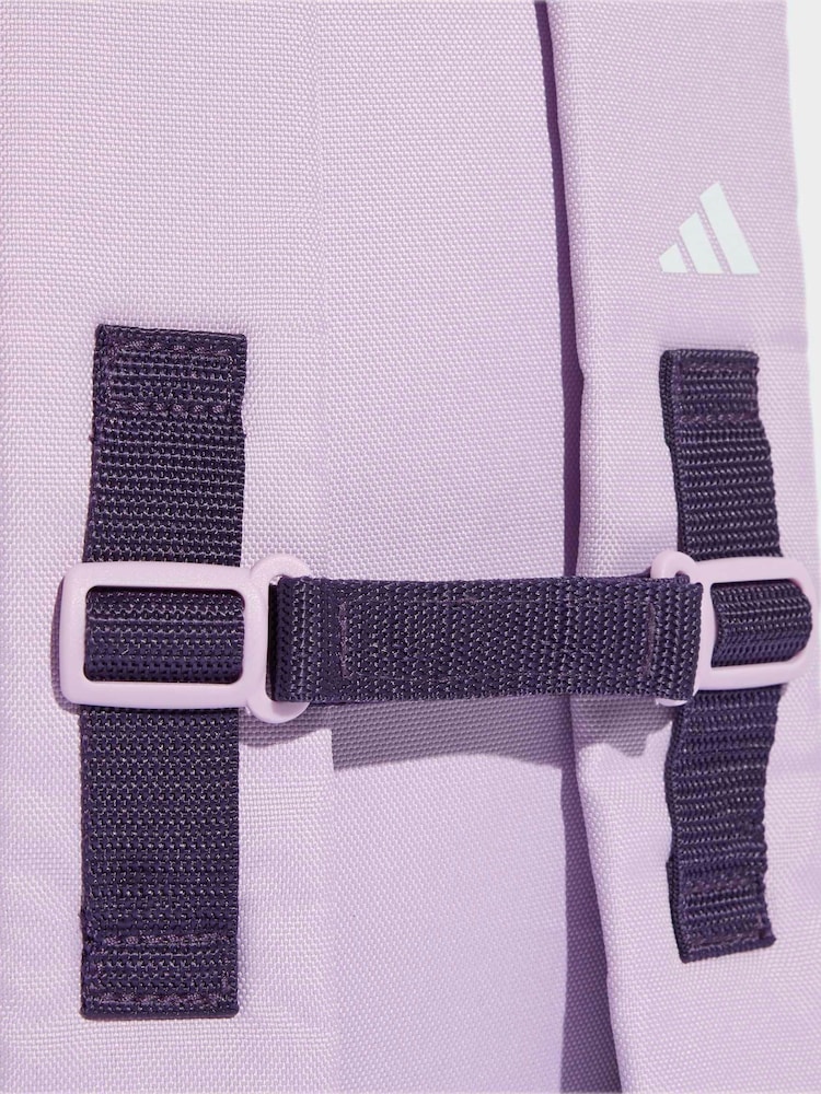 adidas Purple Kids Logo Backpack - Image 6 of 6