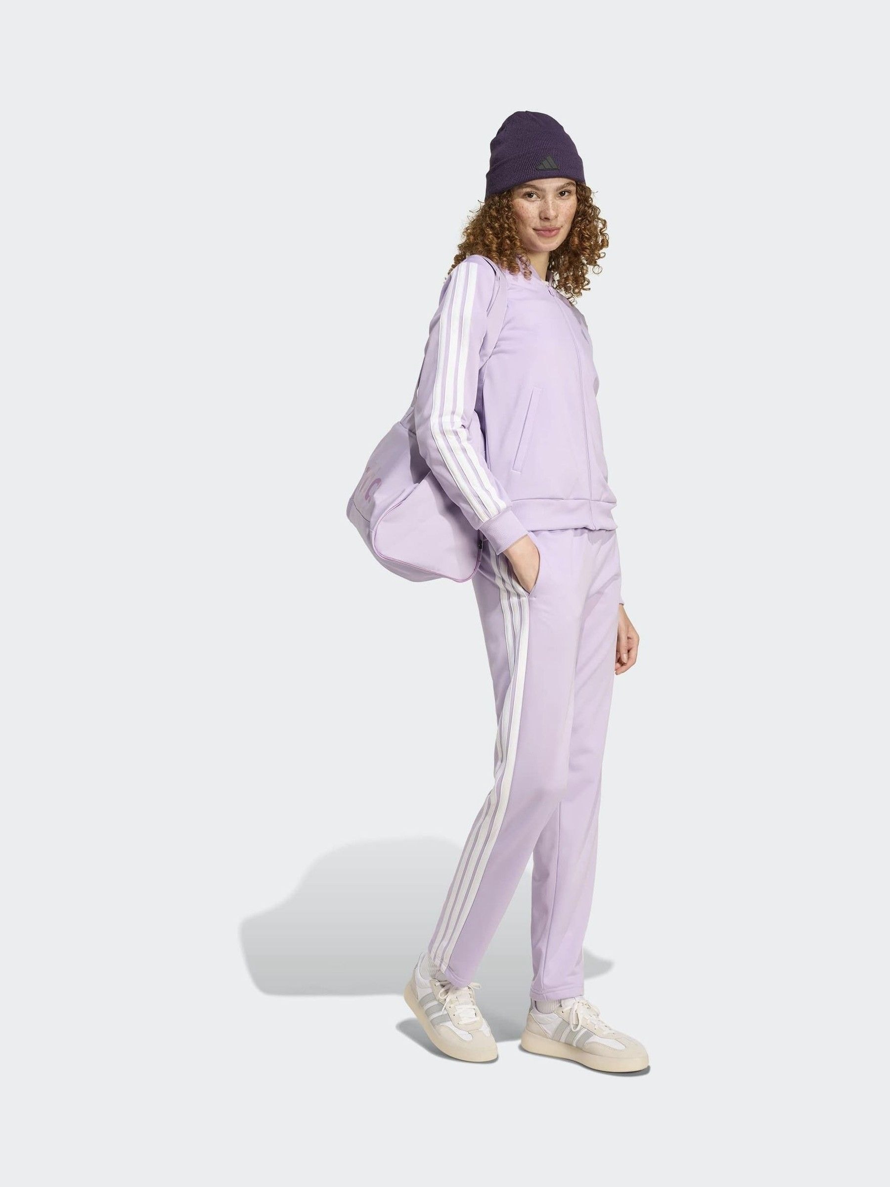 Buy adidas Purple Essentials 3-Stripes Tracksuit from Next USA