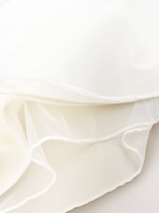 Baker by Ted Baker Cream Knitted Bow Detail Mesh Mockable Dress - Image 5 of 6